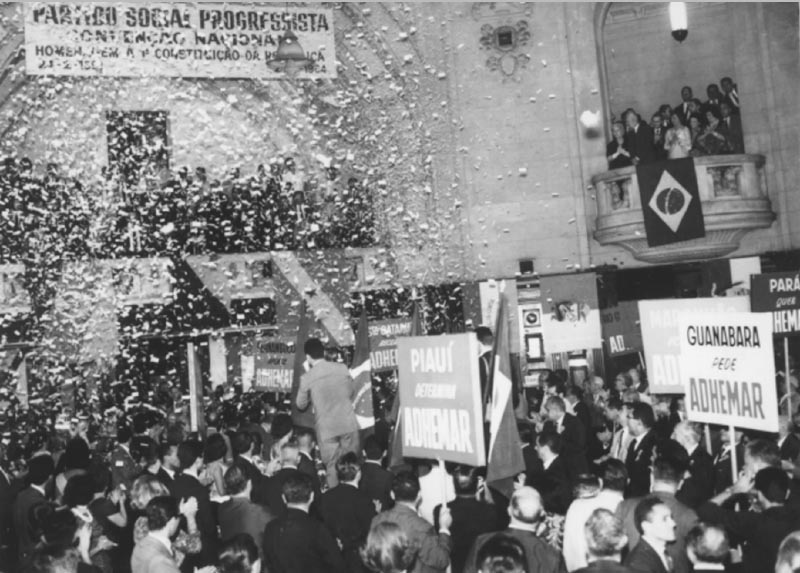 Convenção Nacional do PSP. Rio de Janeiro, fevereiro de 1964. Agência O Globo.
