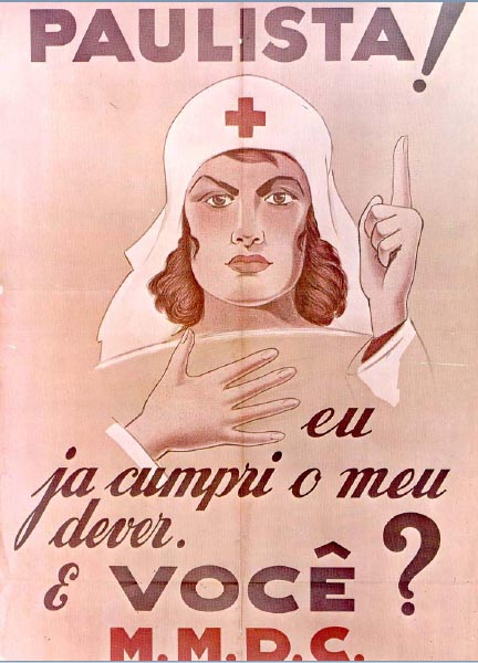 Cartaz do MMDC. São Paulo, 1932. FGV/CPDOC, CDA Rev. 32