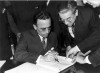 Etelvino Lins assina a Constituição de 1946. Rio de Janeiro, 18 de setembro de 1946. FGV/CPDOC, Arq. Etelvino Lins.