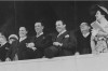 Juscelino Kubitsheck tendo à sua direita Ranieri Mazzilli e à esquerda João Goulart. Brasília, 7 de setembro de 1960. Arquivo Público do Estado de São Paulo/Última Hora.